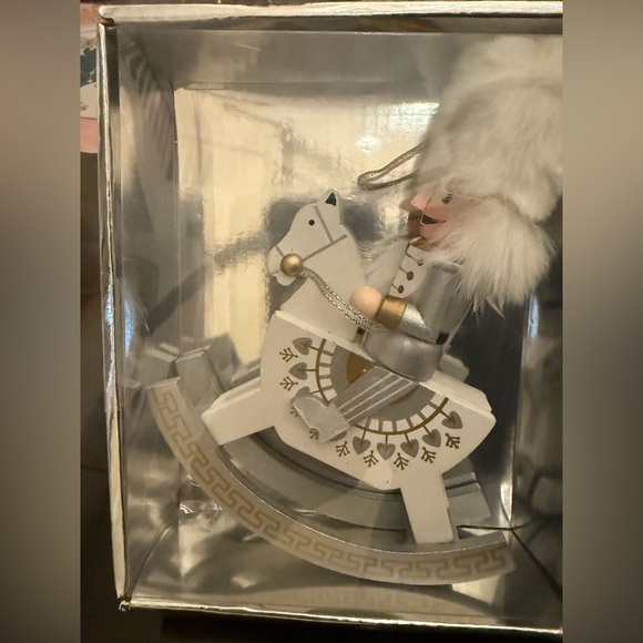 Christmas Nutcracker rocking horse ornaments set of 2 - Picture 5 of 5